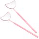 thumbnail image 1 of FELTECHELECTR 2 espejos de pestañas para extensiones de pestañas, espejos de pestañas portátiles con forma de luna., 1 of 7