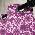 thumbnail image 3 of Ambesonne Purple Grommet Curtain, Botany Themed Petals, 50" x 84", Fuchsia Purple, 3 of 6