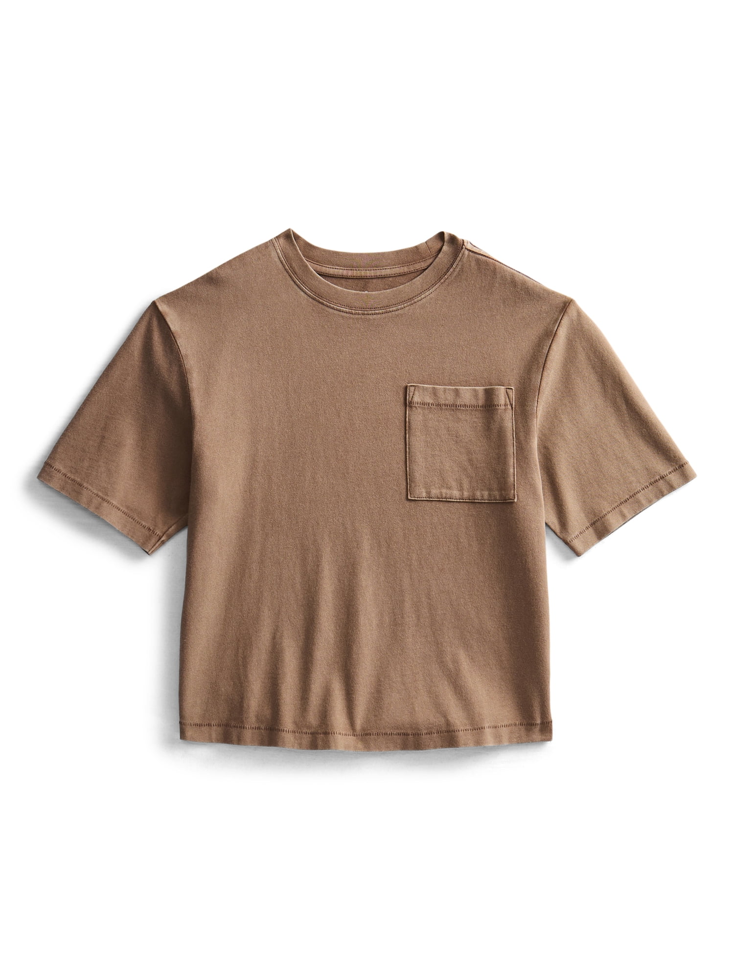 Weekend Academy Boys Washed Pocket Tee with Short Sleeves, Sizes XS-XXL