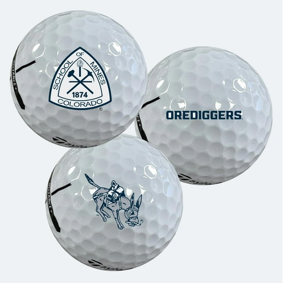 Colorado School of Mines Orediggers Logo Edition Taylormade Distance  Golf Balls 12-Pack (Dozen)