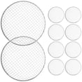 thumbnail image 3 of MasteelfCA 10Pcs Grill Mesh Camping Grill Net BBQ Grate Round Cooking Mat Disposable Grid Mesh, 3 of 9