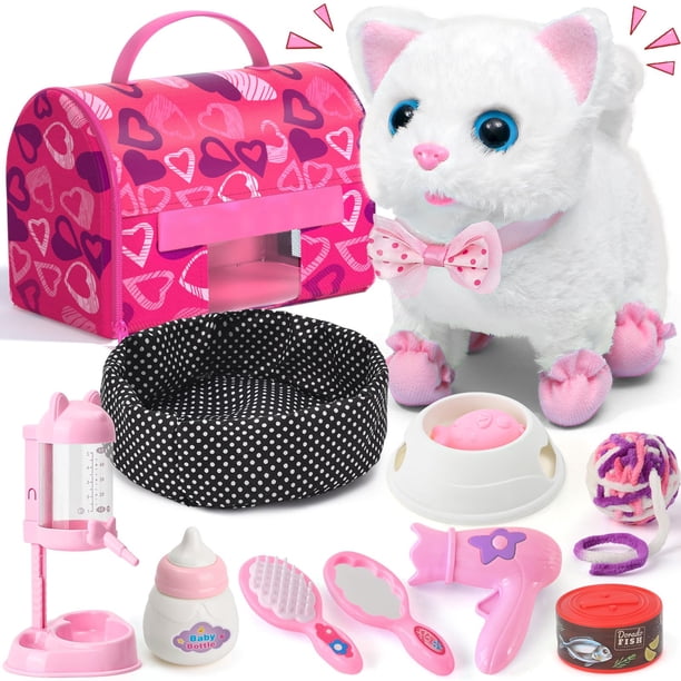 Peluche electrónico interactivo Toy Cat Golray Walk & Meow