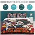 thumbnail image 5 of My Hero Academia My Hero Academia Duvet Cover Set 3-Piece Bedding Set Soft Warm And Comfortable Soft Bed Set with 1 Duvet Cover And 2 Pillowcases for Bedroom All Season 102"x90", 5 of 7