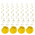 thumbnail image 1 of 30uds decoraciones en espiral colgantes Unique Bargains Oro, 1 of 7