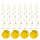 thumbnail image 1 of 30uds decoraciones en espiral colgantes Unique Bargains Oro, 1 of 7