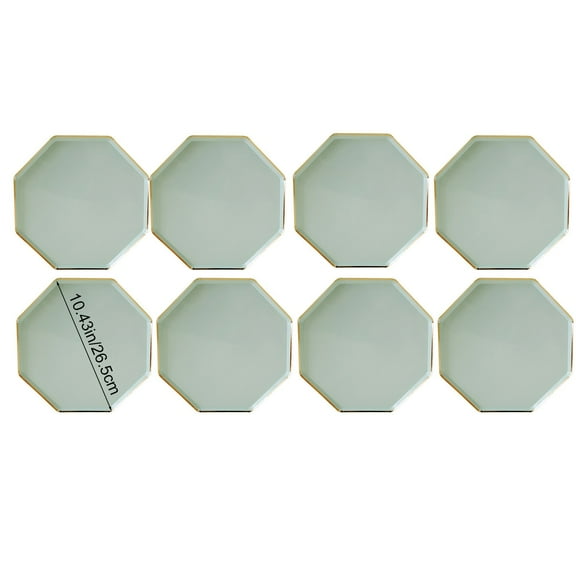 Zmeidao 8Pcs Disposable Paper Plates, Dinner Paper Plates, Heavy Duty Paper Plates for Party, Wedding and Birthday