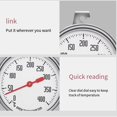 thumbnail image 4 of Stainless Steel Oven Thermometer with Large Dial,0-400°C Range,Hook & Plate for Easy Hanging,Precision Baking Kitchen Tool for Electric Hobs, 4 of 8