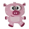 Plaid Wood Painted Pig Shape, 1 Each
