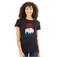 thumbnail image 3 of Vintage Patriotic American Buffalo Womens Fitted Plus Size Graphic Tee Brisco Brands 3X, 3 of 6