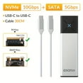 thumbnail image 5 of IDsonix NVMe SSD Enclosure M.2 SATA NVMe Dual Protocol Enclosure External SSD Case Type C Hard Drive Case Support M And M&B Key, 5 of 5