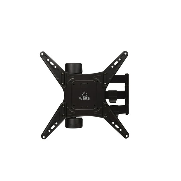 Walts TV FULL-MOTION-MOUNT-32-65 Medium Full Motion Mount for 32"-65" Compatible TV's 3-10 Degree Viewing Angle (Black)