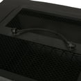 thumbnail image 6 of Aruda Outdoor Lightweight Concrete Square Wood Burning Fire Pit Dark Gray, 6 of 9