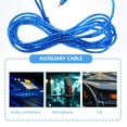 thumbnail image 3 of HONITANO RCA Cable Audio Cable Blue Rubber 1Set For Car Audio System, 3 of 6