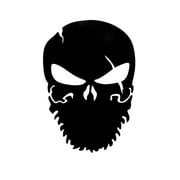 Fox MetalFab Trailer Hitch Cover - Bearded Punisher …