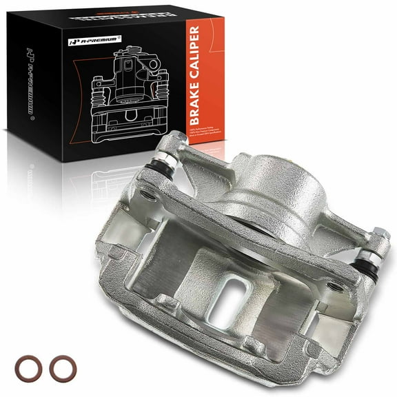 A-Premium Brake Caliper Assembly with Bracket Compatible with Toyota Corolla Geo Prizm 1993-1997 Front Left Driver Side