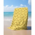 thumbnail image 4 of Yellow Tacos Beach Towels Oversized Super Absorbent, Cheese Vegetables Cartoon Food Lightweight Bath Towel Quick Dry Sets For Bathroom/Pool/Rv Camping/Beach Play/Gym Room/Picnic 31"x62", 4 of 8