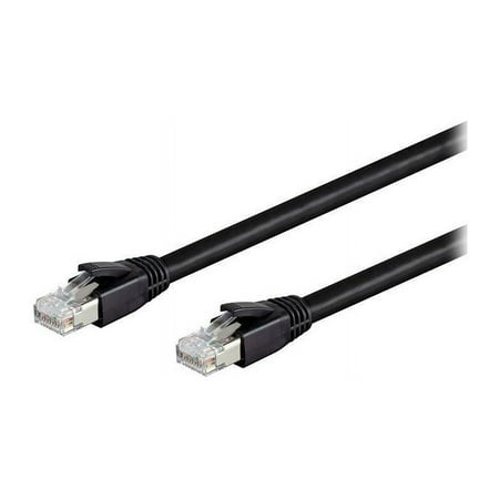 UPC: 0810572025734 | Nippon Labs Cat8 RJ45 5FT Ethernet Patch Internet Network LAN Cable Indoor/Outdoor 24AWG Shielded Latest 40Gbps 2000Mhz Weatherproof S/FTP for Router PS4 PS5 Xbox PoE Switch Modem (Black)