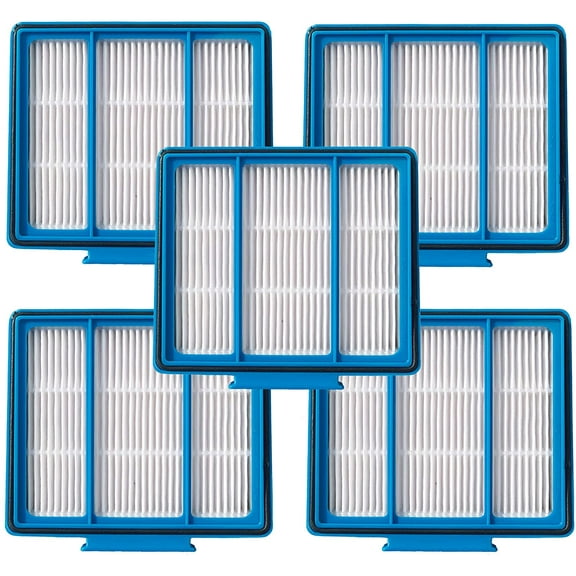 5-Pack Replacement HEPA Filter Compatible with Shark ION,IQ,EZ AI Series Vacuum AV2501AE RV1001AE AV910/911S/912S/915S AV753 RV100AE UR1000SR RV1001 AV752 AV2820S Part Fit # RVFFK950 (5)