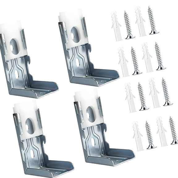4Pcs Zebras Shade Brackets Light Filtering Roller Blind Mount Hardware Set