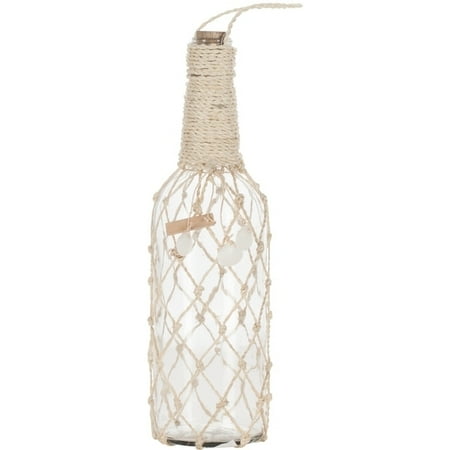 

Glass Bottle wrapped in Abaca Net 3x11
