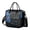 Black-57, variant on Butterflies & Flowers Waterproof Lunch Tote - Large Insulated Cooler Bag with Detachable Strap, Artistic Design for Adults
