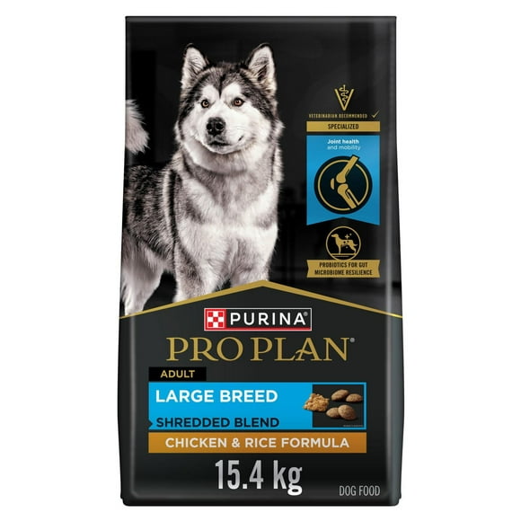 Purina Pro Plan Spécialisée Grandes Races Formule Poulet et Riz, Nourriture Sèche pour Chiens 15,4 kg