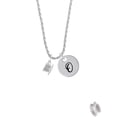 thumbnail image 2 of Delight Jewelry Silvertone Tea Cup Silvertone Script Initial Disc - O - Charm Necklace, 20"+3", 2 of 4