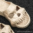 thumbnail image 5 of Platform Skull Slippers Demon Indoor Cloud Summer beach Sandal Slides y2k Flip Flops Trend Men Male Non-slip Sole Soft 2024 new, 5 of 6