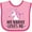 Pink and Fuchsia, variant on Inktastic My Nanny Loves Me Unicorn Girls Baby Bib