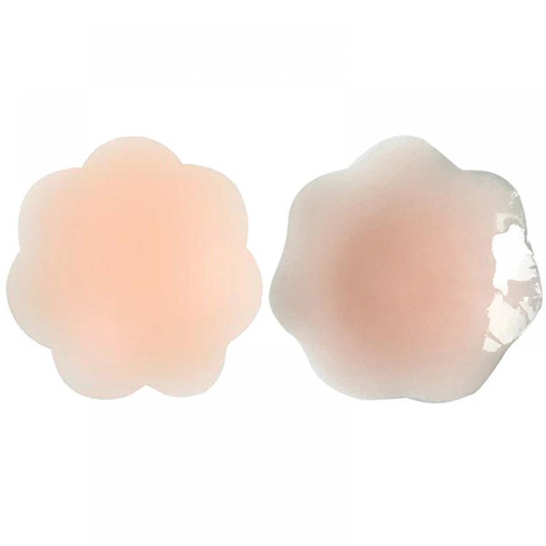 Reusable Silicone Nipple Covers - Comfortable Breathable Breast Pasties for  Women - Nude Color - Self-Adhesive Nipple Patch
