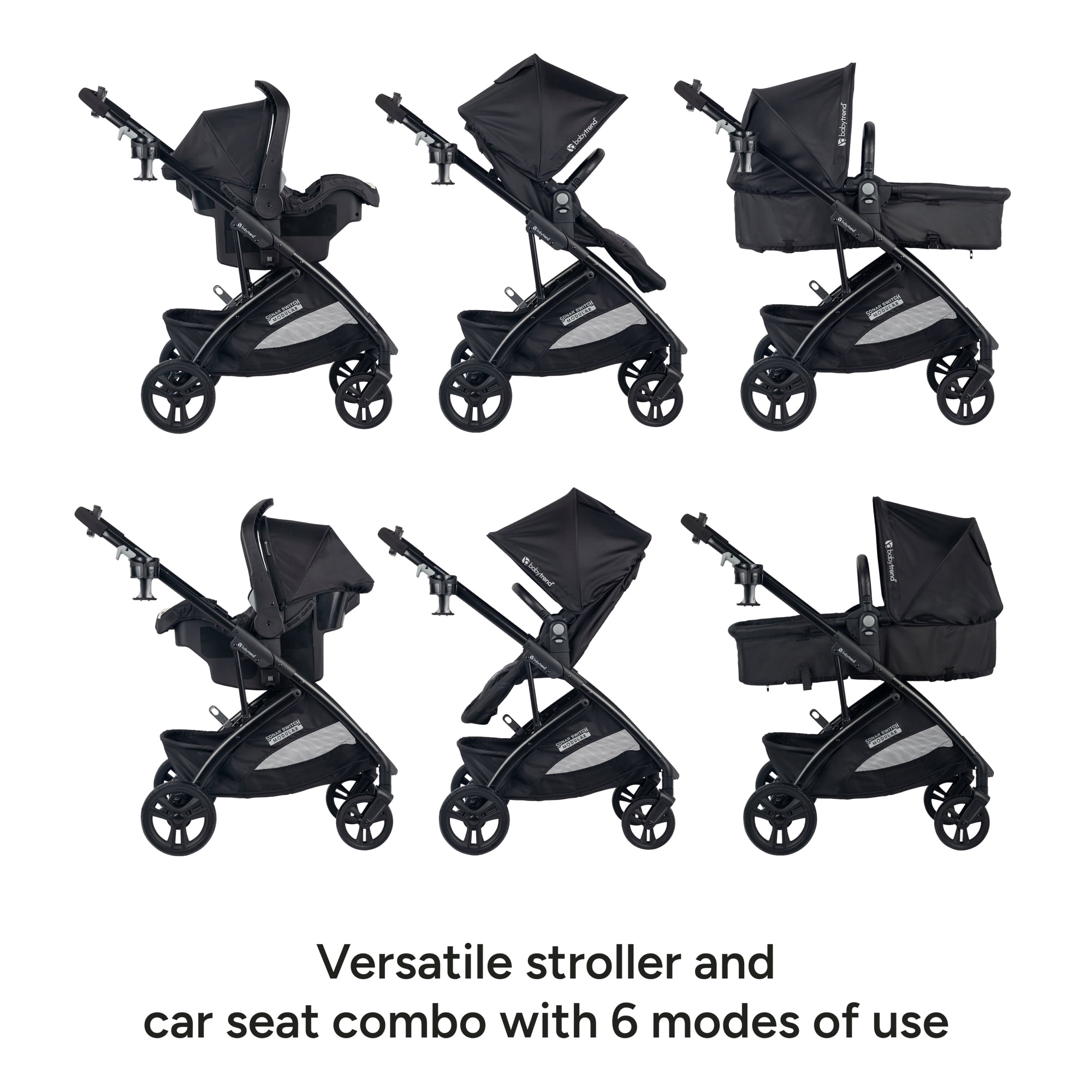 Baby Trend Sonar Switch 6-in-1 Modular Travel System with (with EZ-Lift™ PLUS)