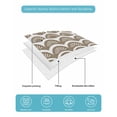 thumbnail image 4 of Quilt King Size Bedding Set, Brown Pine Leaves Reversible Summer Quilt 3 Pieces, Abstract Art Geometric Gray Plaid Lightweight Bedspreads Coverlets with 2 Pillow Shams for All Seasons, 4 of 5