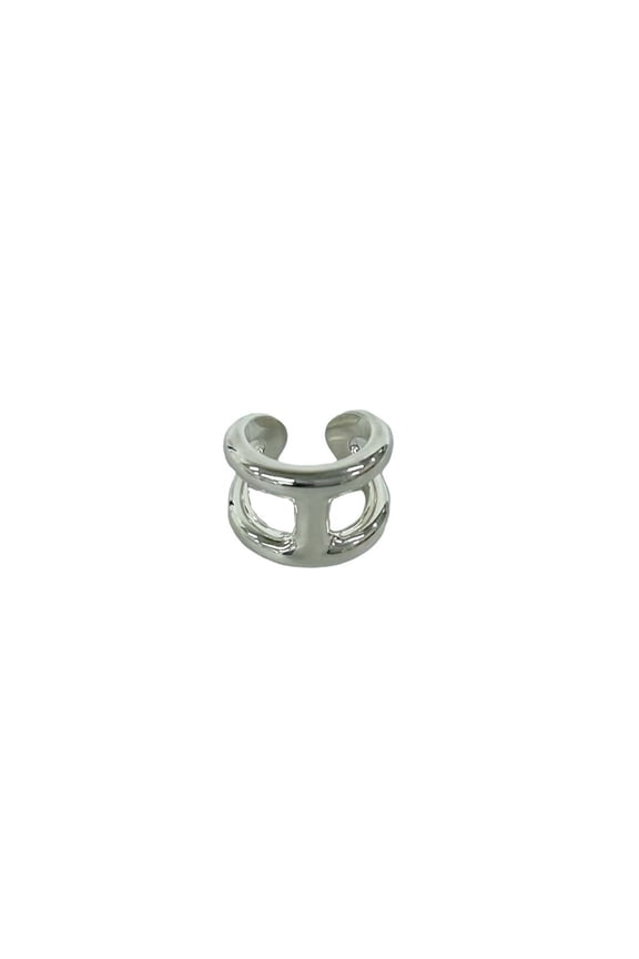 Pre-Owned HERMES Osmo's GM Ring, Sterling Silver 925, Men's and Women's Accessory, Silver, Item...