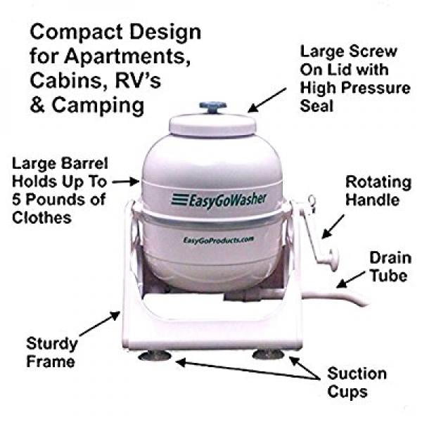EasyGo Washer Manual Clothes Washer Mobile Hand Crank