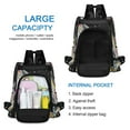 thumbnail image 6 of FORMRS Women's Travel Backpack Purse Anti-Theft Hidden Pockets Casual Shoulder Bag, Colorful White, 6 of 7
