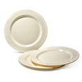 thumbnail image 7 of " OCCASIONS " 240 Plates Pack, Heavyweight Disposable Wedding Party Plastic Plates (10.5'' Dinner Plate, Plain Ivory), 7 of 7