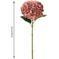 thumbnail image 3 of 8Pcs Dusty Rose Fake Flowers Silk Hydrangea Artificial Flowers Bouquets Faux Hydrangea Stems for Home Table Centerpieces Wedding Party Decoration, 3 of 13
