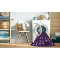 thumbnail image 2 of Ahgly Tapis Rectangulaire Lavable en Machine Intérieur Transitionnel Orchidée Foncée Violet, 2 Pieds x 5 Pieds, 2 of 7