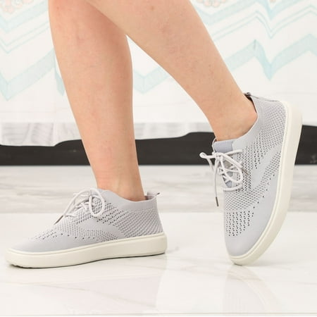 

Sneakers Ladies Shoes Fashion Flat Mesh Low Breathable Lace-Up Casual Sneakers