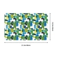 thumbnail image 5 of abstractly Bright Green pattern Front Door Mat, Indoor Mats for Bedroom Bathroom Kitchen, Floor Mat Non-Slip, Soft Carpet Floor Cover Machine Washable Entryway Mat - 20x31.5in, 5 of 5