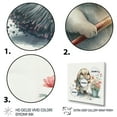 thumbnail image 3 of Designart Bunny Cleaning Bathroom III Canvas Wall Art, 3 of 5