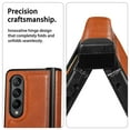 thumbnail image 5 of For Samsung Galxy Z Fold 3 5G Case Cover ,Shockproof Luxury Real Genuine Cowhide Leather Case，Stand Holder Silm Case Cover, 5 of 5