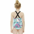 thumbnail image 2 of Hello Kitty Girls One Piece Swimsuits Hawaiian Summer Swimwear Beach Bathing Suit Outfits, 2 of 7
