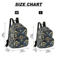 thumbnail image 2 of FORMRS Mini Backpack Purse for Women Quilted Travel Daypack Casual Shoulder Bag, Blue Art Pattern, 2 of 7