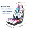 thumbnail image 3 of Daiia Cool Colorful Wolf Printed Car Seat Cover - Waterproof & Sweatproof - Universal Fit, Machine Washable, Non-Slip - Seat Protector for Car, Truck, SUV, Van (1 Pack), 3 of 5