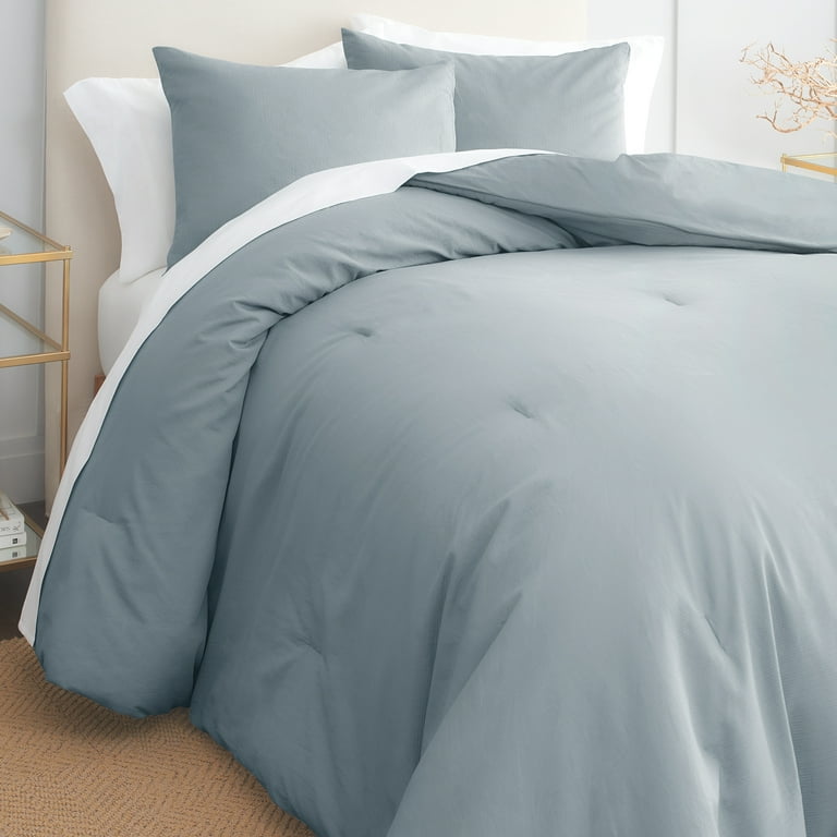GAIAM Relax 100% Cotton Garment Washed Ribbed 3pc Comforter Set