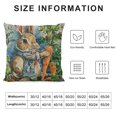 thumbnail image 5 of Shiartex Easter Pillow Covers Rabbit Bunny Carrot Truck Spring Flowers Decorative Throw Pillow Covers for Home Office Sofa Bed Couch, 5 of 5