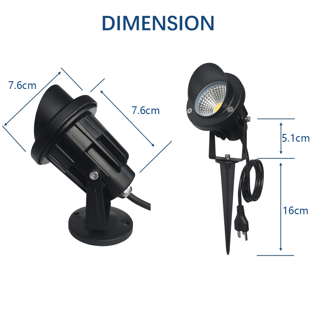 10W RGB ground light colorful remote control flood light landscape spotlight lawn light