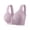 Purple, variant on Loopsun Women Stylish Wireless Bra Front Open Support Breathable A B C Cup Plus Size Wear