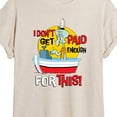 thumbnail image 3 of SpongeBob SquarePants - Squidward I Don't Get Paid Enough - Women's Oversized T-Shirt, 3 of 6